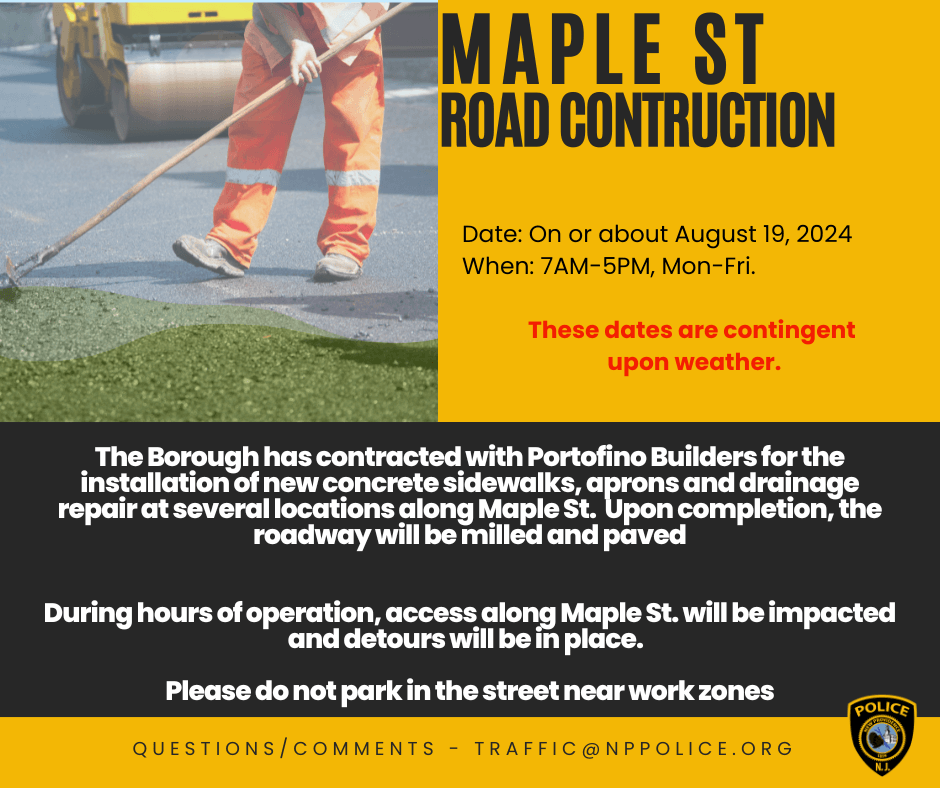 Maple St construction