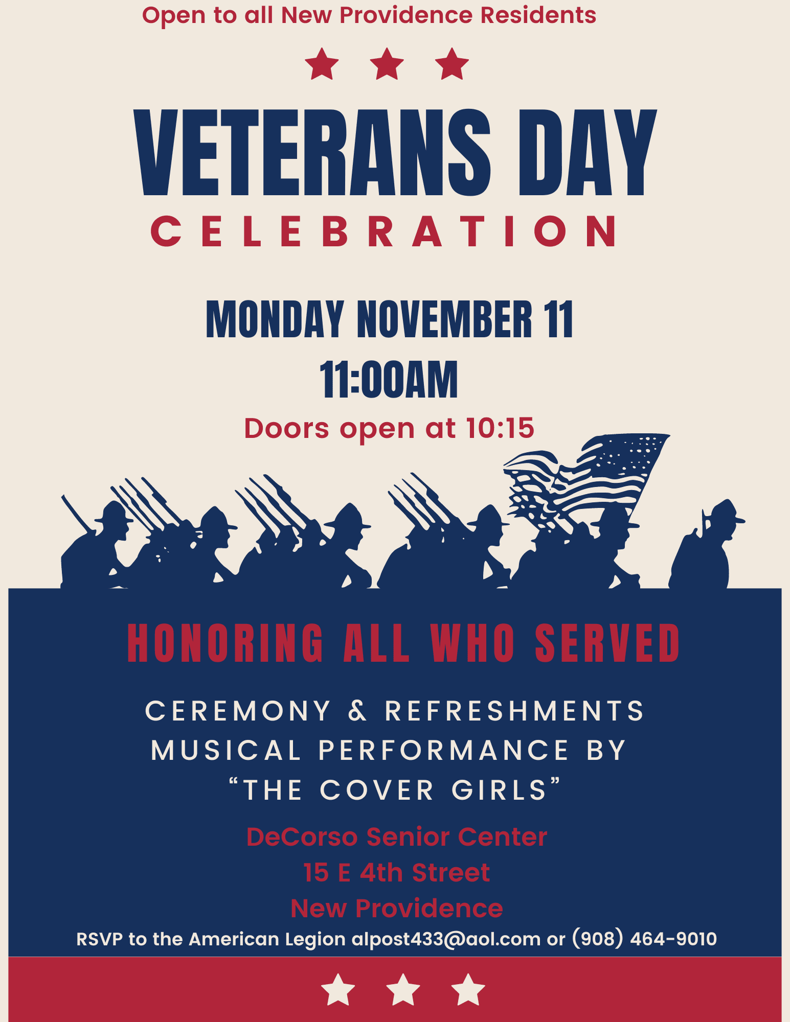 Veterans Day Celebration Flyer 2024