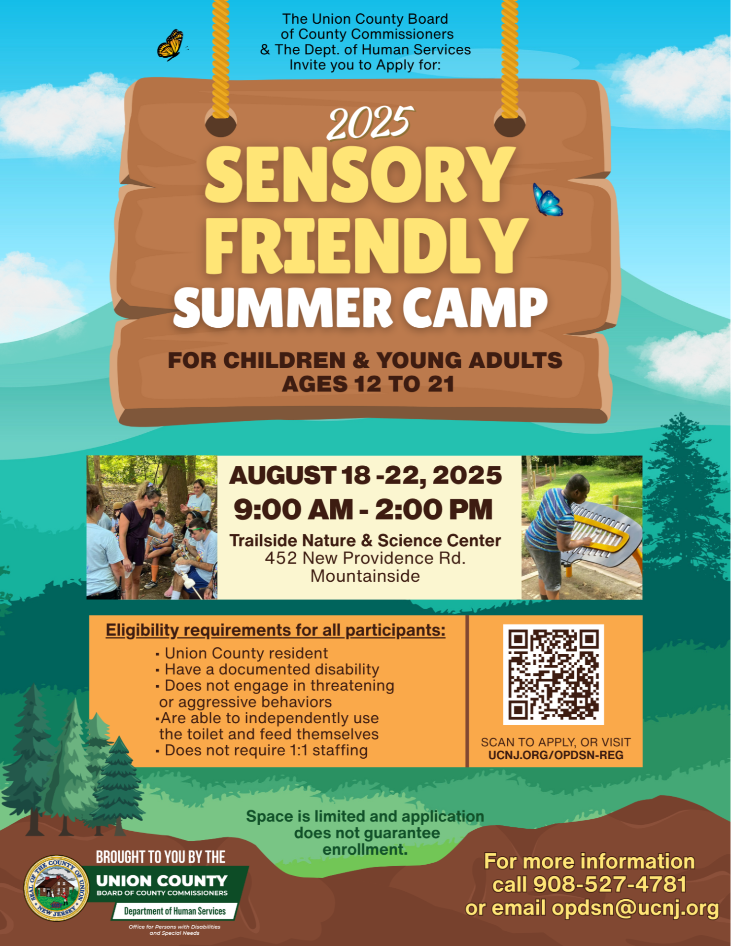 SensoryFriendly camp flyer