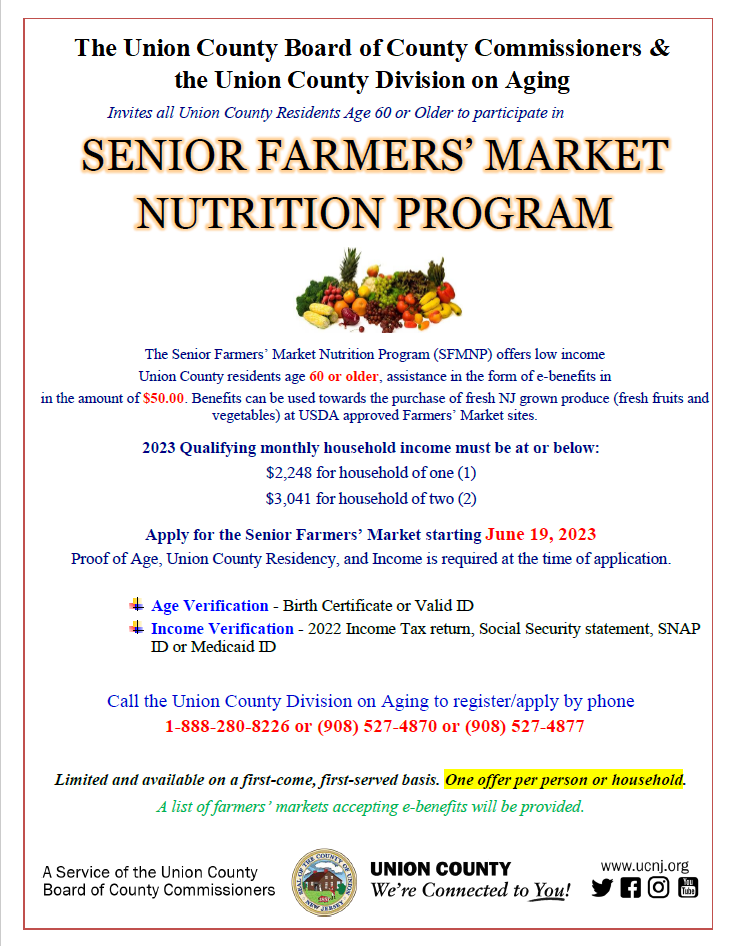 Farmers Market Flyer English